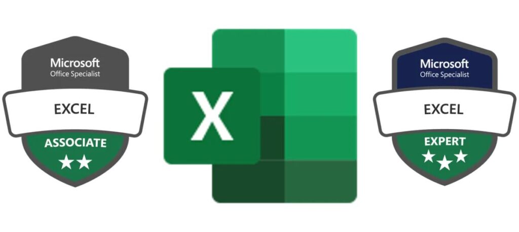 Comparación entre un certificado de curso de Excel y una certificación Microsoft Office Specialist.